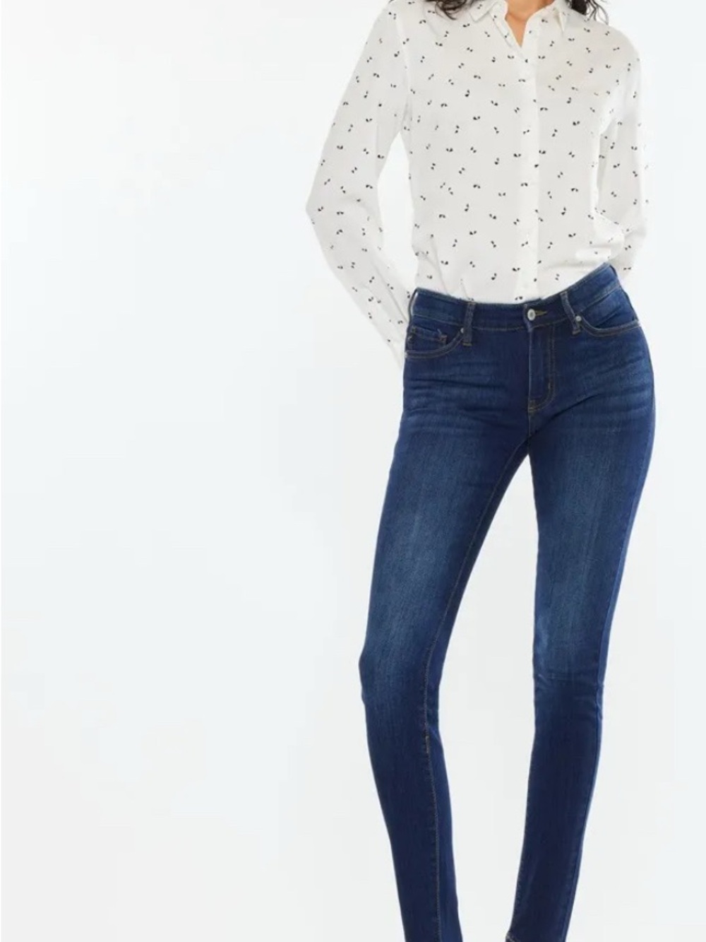 KanCan Mid Rise Super Skinny Jeans - Dark Indigo NWT